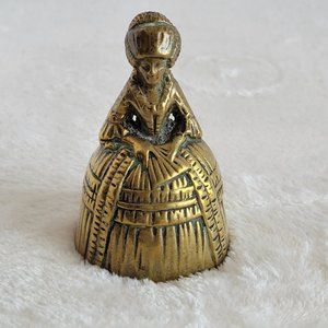 Antique Victorian Lady Brass Bell